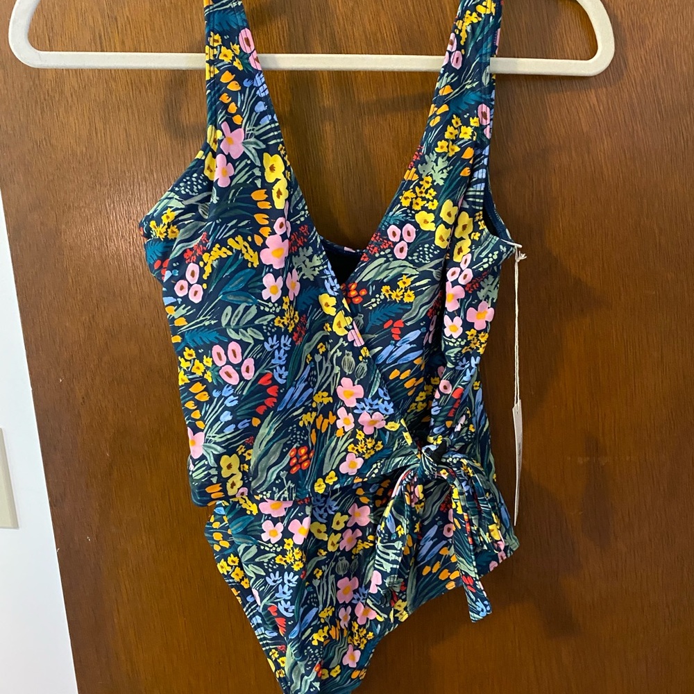 Summersalt x Rifle Paper Co Perfect Wrap One Piece NWT